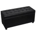 Storage Ottoman Artificial Leather Black Xaxabi