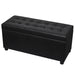 Storage Ottoman Artificial Leather Black Xaxabi