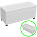Storage Ottoman Artificial Leather White Xaxabl