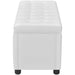 Storage Ottoman Artificial Leather White Xaxabl