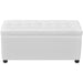 Storage Ottoman Artificial Leather White Xaxabl