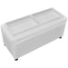 Storage Ottoman Artificial Leather White Xaxabl
