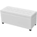 Storage Ottoman Artificial Leather White Xaxabl