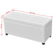 Storage Ottoman Artificial Leather White Xaxabl