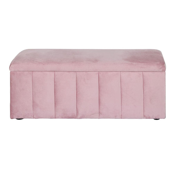 Storage Ottoman Blanket Box Velvet Chest Toy Foot Stool