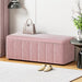 Storage Ottoman Blanket Box Velvet Chest Toy Foot Stool