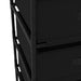 Storage Rack with 4 Fabric Baskets Steel Black Txxlxx