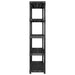 Storage Shelf 5-tier Black 170x40x185 Cm Plastic Tbpknpt