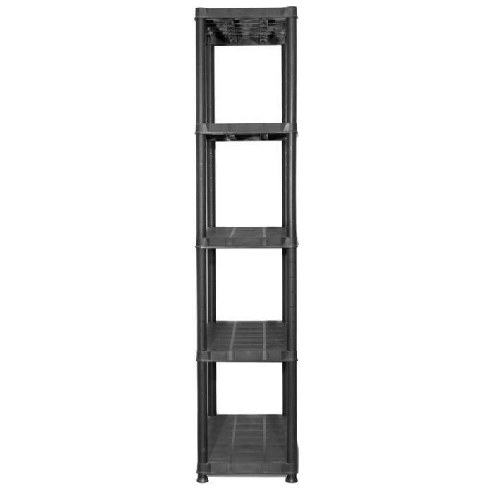 Storage Shelf 5-tier Black 71x38x170 Cm Plastic Oailna