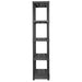 Storage Shelf 5-tier Black 71x38x170 Cm Plastic Oailna