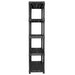 Storage Shelf 5-tier Black 85x40x185 Cm Plastic Oailnp