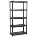 Storage Shelf 5-tier Black 85x40x185 Cm Plastic Oailnp