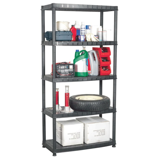 Storage Shelf 5-tier Black 85x40x185 Cm Plastic Oailnp