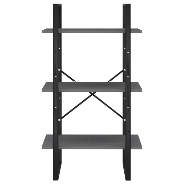 Storage Shelf Grey 60x30x105 Cm Solid Pine Wood Nblpoa