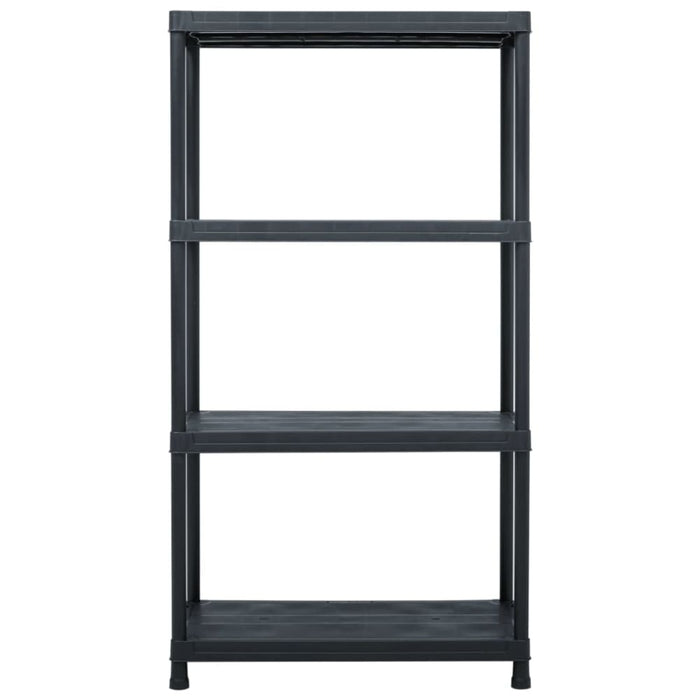 Storage Shelf Rack Black 100 Kg 60x30x138 Cm Plastic Aplit