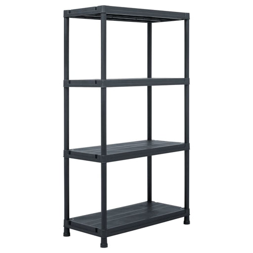 Storage Shelf Rack Black 100 Kg 60x30x138 Cm Plastic Aplit