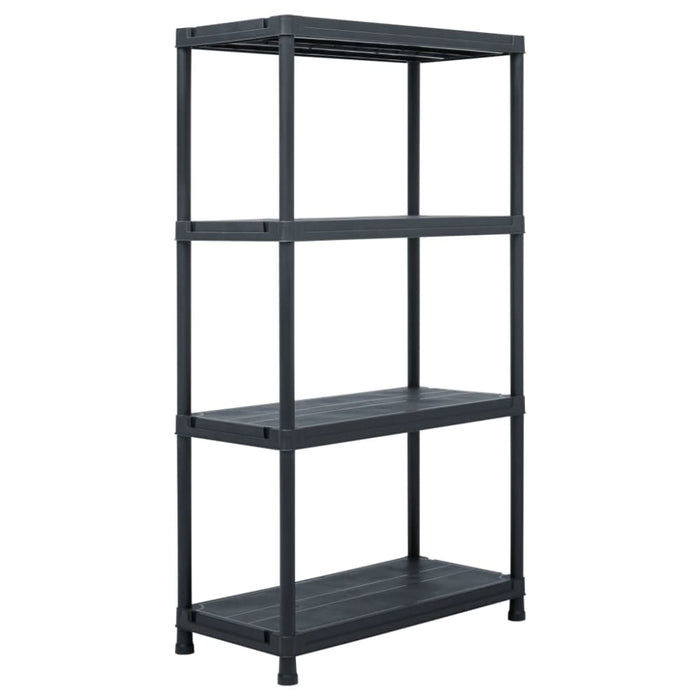 Storage Shelf Rack Black 100 Kg 60x30x138 Cm Plastic Aplit