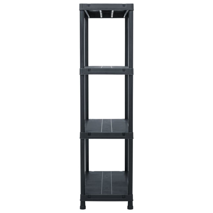 Storage Shelf Rack Black 100 Kg 60x30x138 Cm Plastic Aplit