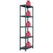 Storage Shelf Rack Black 125 Kg 60x30x180 Cm Plastic Aplia