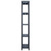 Storage Shelf Rack Black 125 Kg 60x30x180 Cm Plastic Aplia