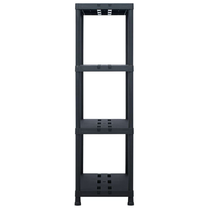 Storage Shelf Rack Black 220 Kg 90x40x138 Cm Plastic Aplik
