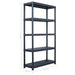 Storage Shelf Rack Black 220 Kg 90x40x138 Cm Plastic Aplik
