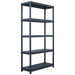 Storage Shelf Rack Black 250 Kg 80x40x180 Cm Plastic Aplil