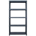 Storage Shelf Rack Black 250 Kg 80x40x180 Cm Plastic Aplil