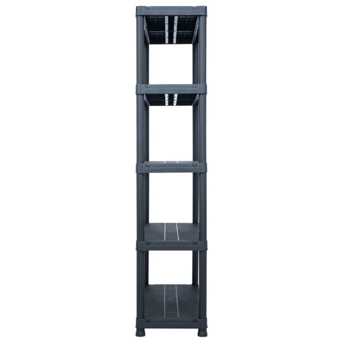 Storage Shelf Rack Black 250 Kg 80x40x180 Cm Plastic Aplil