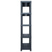 Storage Shelf Rack Black 250 Kg 80x40x180 Cm Plastic Aplil