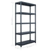 Storage Shelf Rack Black 250 Kg 80x40x180 Cm Plastic Aplil