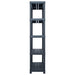 Storage Shelf Racks 2 Pcs Black 250 Kg 80x40x180 Cm Plastic