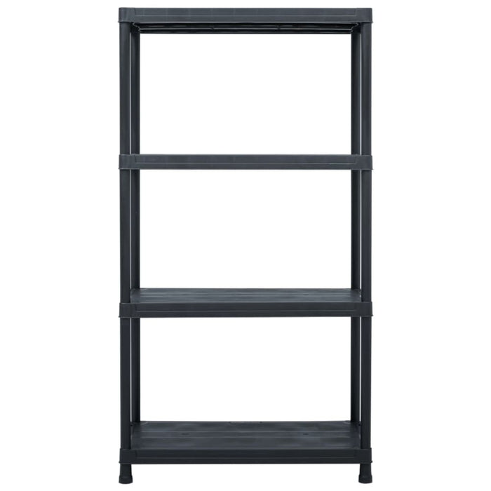 Storage Shelf Racks 2 Pcs Black 60x30x138 Cm Plastic Xilxpo
