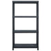 Storage Shelf Racks 2 Pcs Black 60x30x138 Cm Plastic Xilxpo