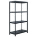 Storage Shelf Racks 2 Pcs Black 60x30x138 Cm Plastic Xilxpo