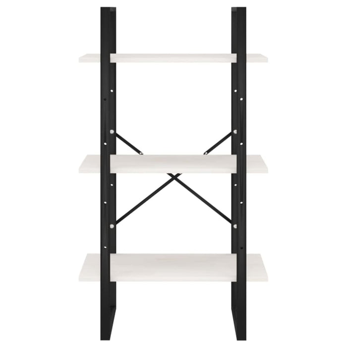 Storage Shelf White 60x30x105 Cm Solid Pine Wood Nblpot