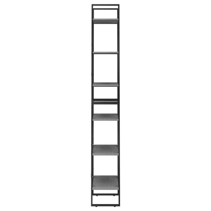 Storage Shelves 2 Pcs Grey 60x30x210 Cm Solid Pine Wood