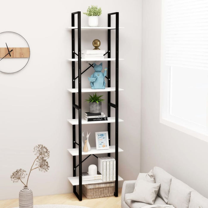 Storage Shelves 2 Pcs White 60x30x210 Cm Chipboard Nblpoi