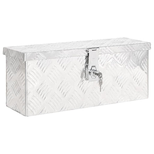 Storage Box Silver 50x20.5x15 Cm Aluminium Opxxal