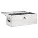 Storage Box Silver 70x31x27 Cm Aluminium Opxxpb