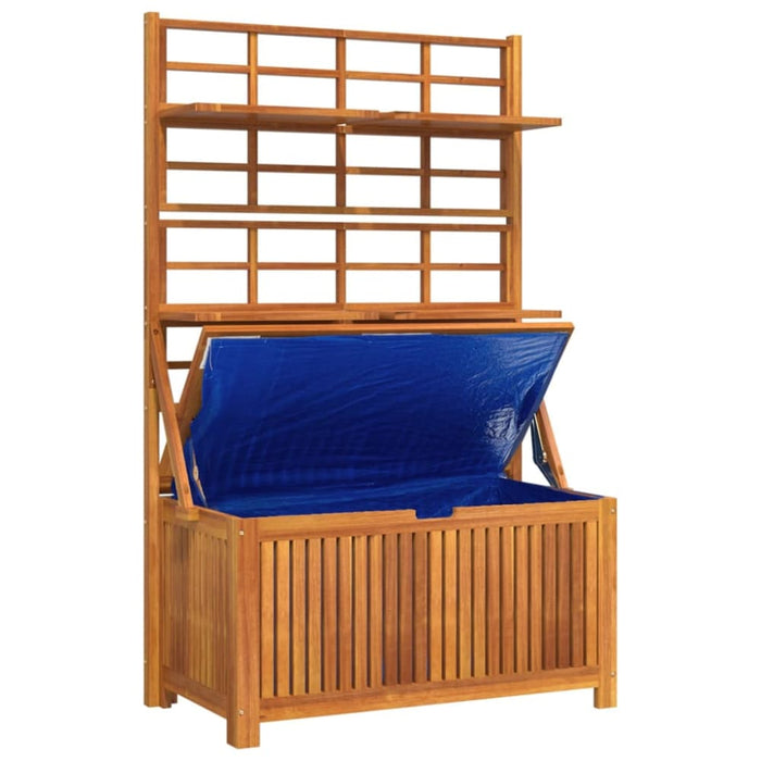 Storage Box with Trellis 99x50x160 Cm Solid Wood Acacia