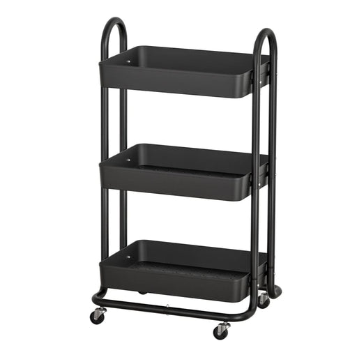 Goslash Picks Storage Trolley Kitchen Cart 3 Tiers Rack