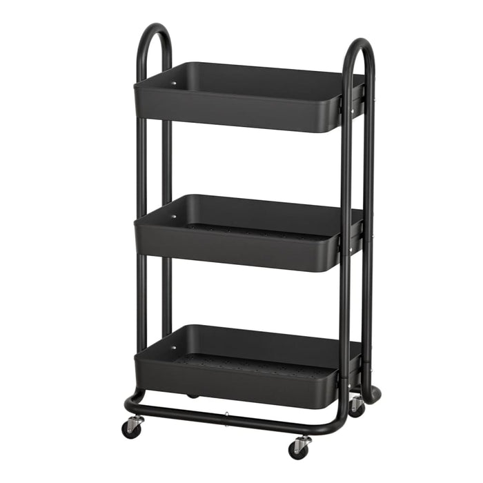 Goslash Picks Storage Trolley Kitchen Cart 3 Tiers Rack