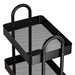 Goslash Picks Storage Trolley Kitchen Cart 4 Tiers Black