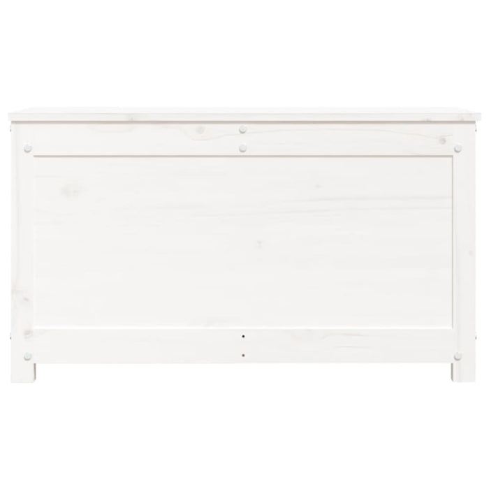 Storage Box White 80x40x45.5 Cm Solid Wood Pine Nxtptp