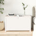 Storage Box White 80x40x45.5 Cm Solid Wood Pine Nxtptp