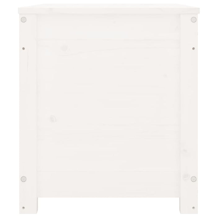Storage Box White 80x40x45.5 Cm Solid Wood Pine Nxtptp
