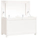 Storage Box White 80x40x45.5 Cm Solid Wood Pine Nxtptp