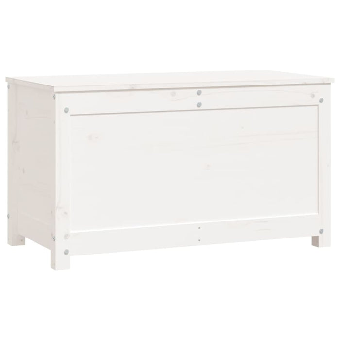 Storage Box White 80x40x45.5 Cm Solid Wood Pine Nxtptp