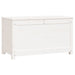 Storage Box White 80x40x45.5 Cm Solid Wood Pine Nxtptp